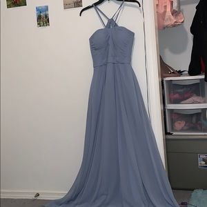 Blue bridesmaid dress